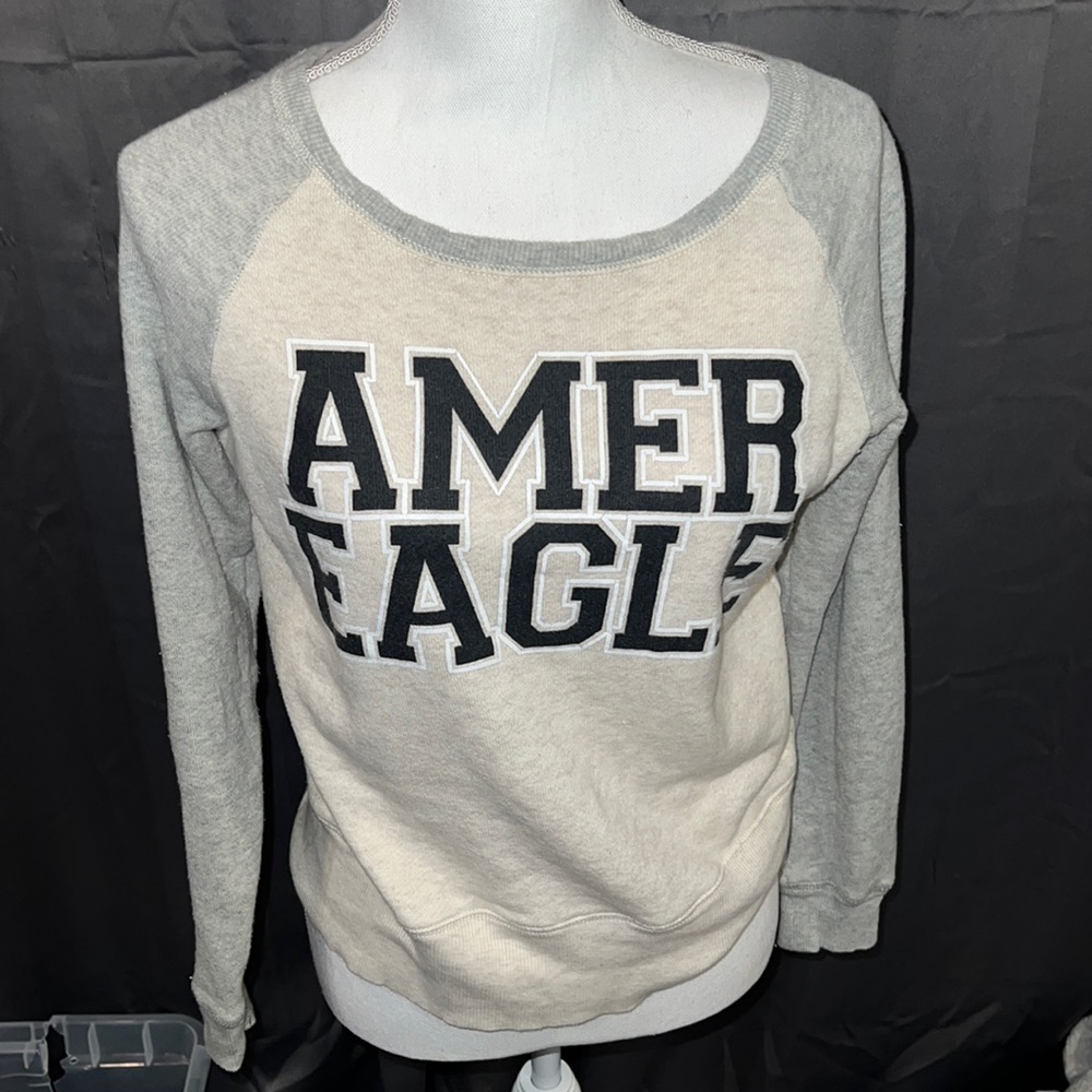 American eagle size small gray sweatshirt